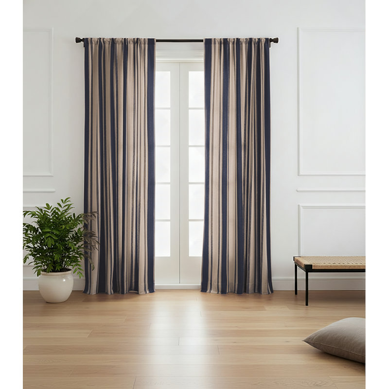 Canon Semi Sheer Curtain, Blue