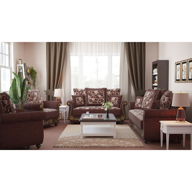 Causeuse convertible avec rangement Collection, Brun