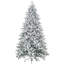 Snow Flocked Artificial Christmas Tree with 2003 Tips, Foldable Metal Stand, Easy Assembly, Hinged Xmas Tree for Home, Office, Holiday-115736085