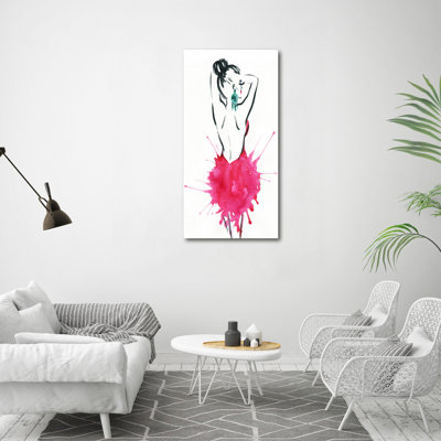 Fashion Illustration - Wrapped Canvas Print