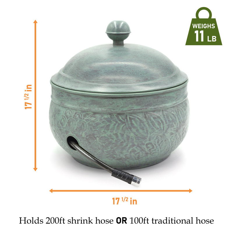 Key West Blue Verde Steel Hose Pot with Lid