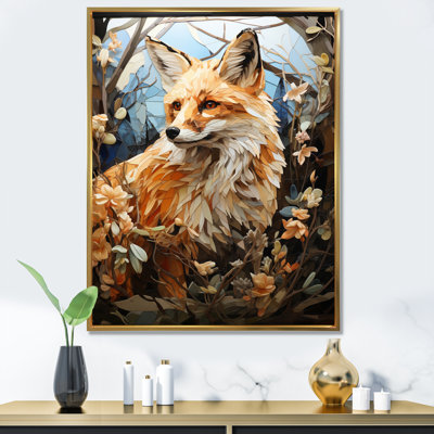 Fox Wilderness Observer Pastoral I - animaux, impressions sur toile