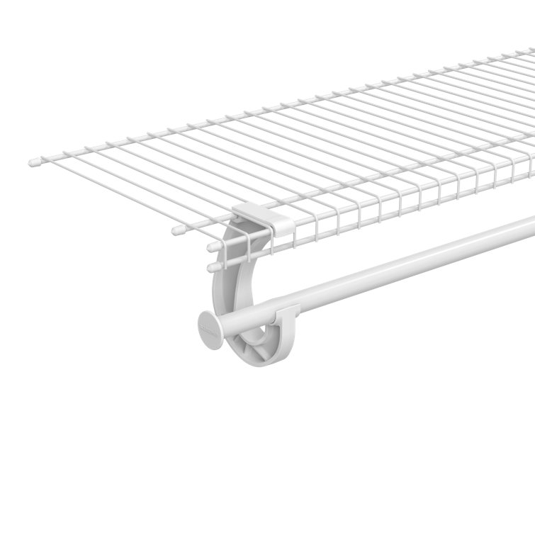 ClosetMaid Superslide 96 in. W x 12 in. D White Ventilated Wire Shelf