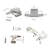 Wall Mounted Bath Towel Double Robe Hook