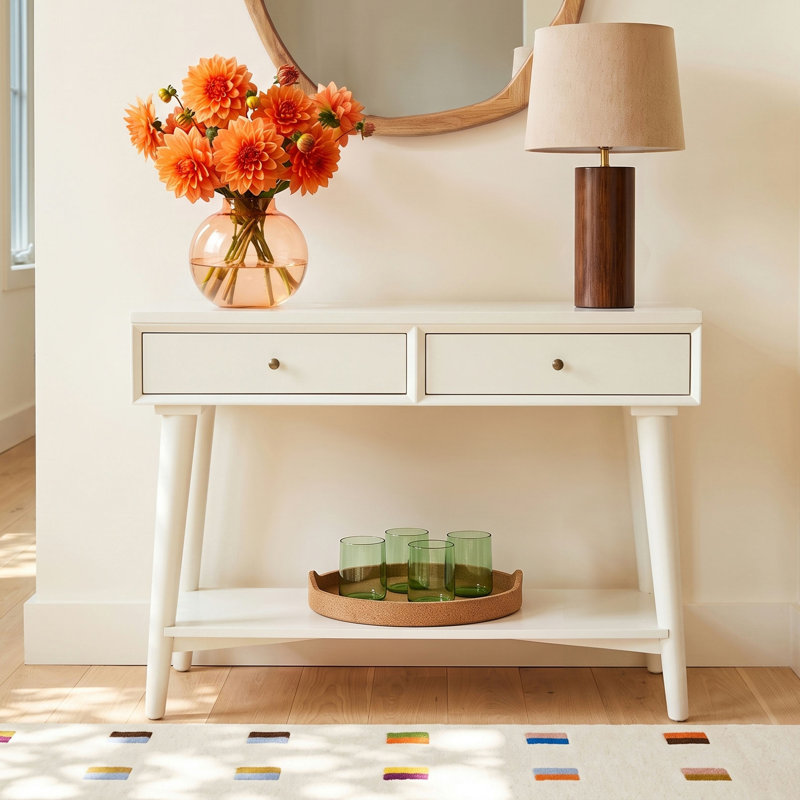 Williams 42" Console Table, White