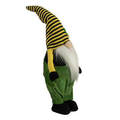 19.75" Boy Bumblebee Hat With Daisy Springtime Gnome