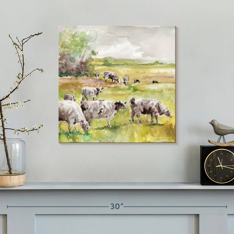 Spring Herd, 16" H x 16" W