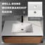 Meuble-lavabo de 36 po facile à assembler avec lavabo de comptoir en résine imperméable-349658966
