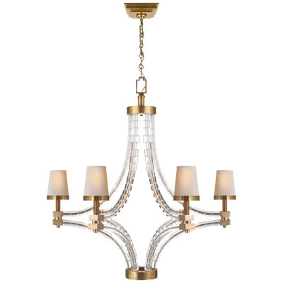 Chapman & Myers Crystal Cube Large Chandelier