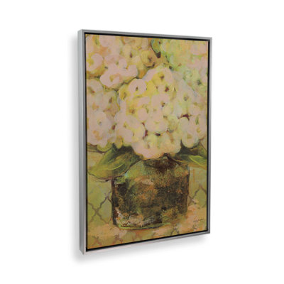 Potted Hydrangea by Haley Knighten Art Print