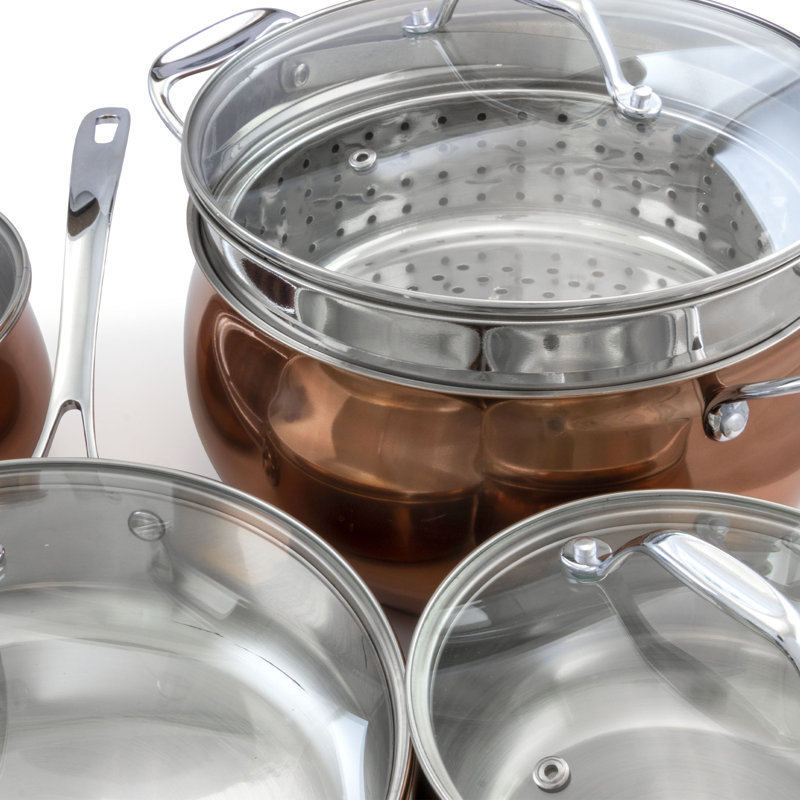 Ensemble de cuisine en acier inoxydable 9 pièces osterman Carabello