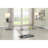 Garrett Chrome Glass Top Console Table