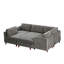 Canapé modulaire moderne, canapé convertible 6 places-1831350675