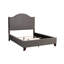 Lit tapissier en velours traditionnel