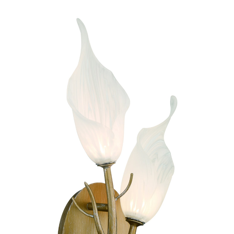 MATERA 2-Light 21" Integrated LED Wall Sconce (Gold/White)