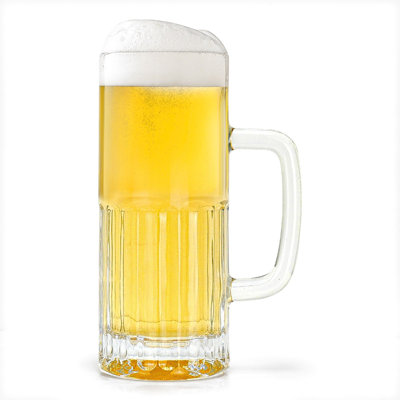 Boukhari 18,5 oz Ensemble de tasses à bière Crystal