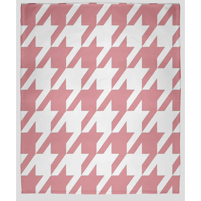 Jeté en molleton Geo, L 60 po x L 80 po, 1.95, Rose clair