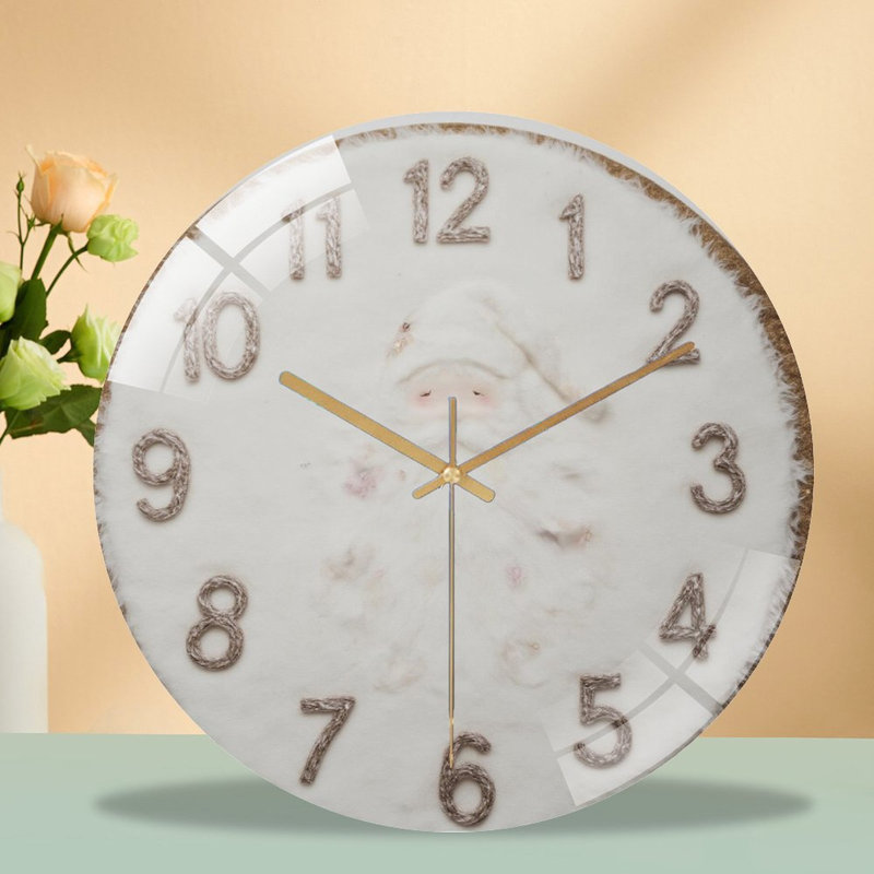 Horloge murale en verre 12 po