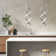 1 - Light Grey LED Unique/Statement Pendant