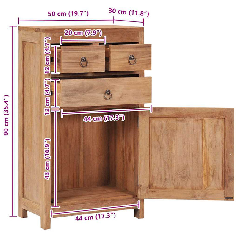 Ziegler 50cm Solid Wood Sideboard