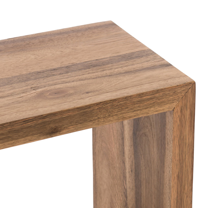 Hudson Solid Wood End Table, Natural Yukas