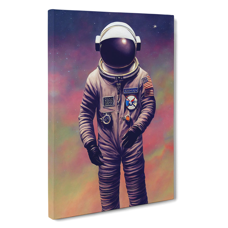 View Of An Astronaut - Wrapped Canvas, 76cm H x 50cm W x 3cm D