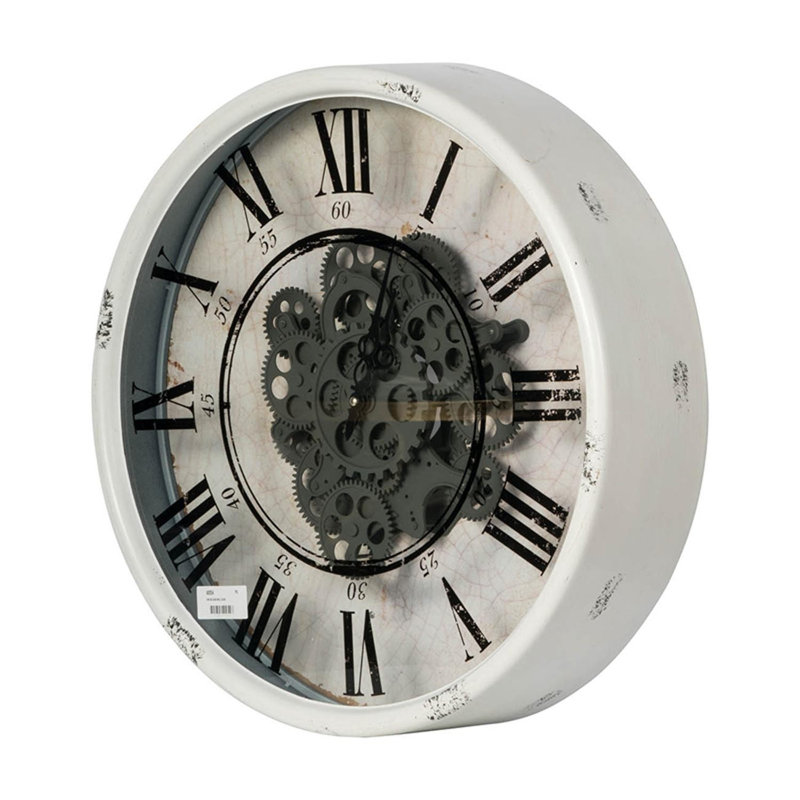 Draevyn Wall Clock, White/Black