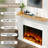 Reclaimed Wood Floating Fireplace Mantel Shelf, Handcrafted Rustic Wall Mounted Display Shelving-1947388757