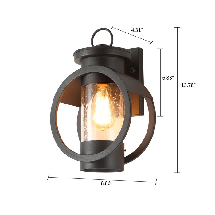 Longshore Tides Adebola Antique Outdoor Wall Lamp Waterproof & Reviews ...