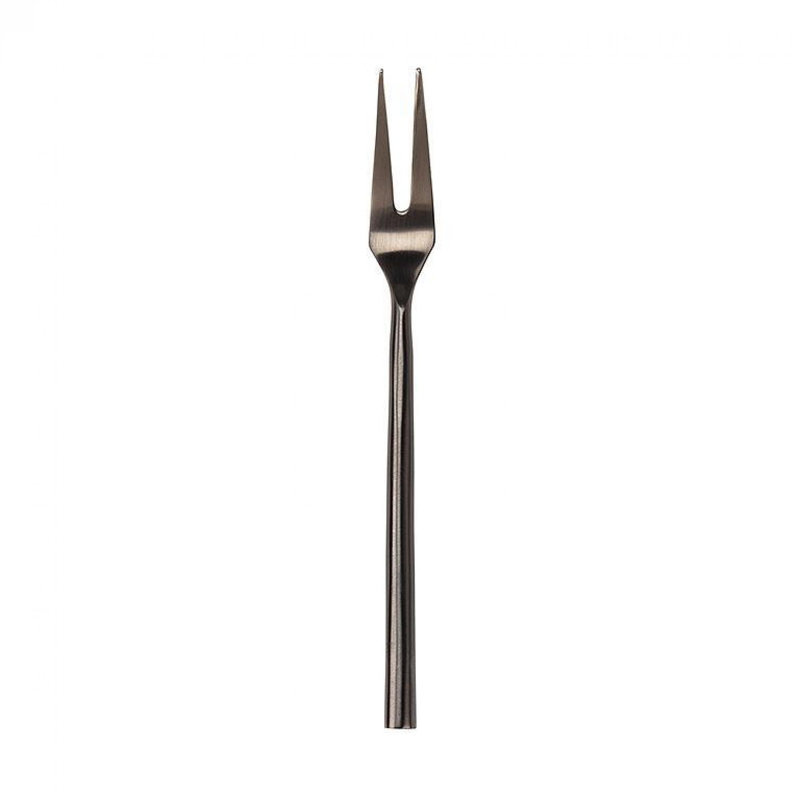 Matte Black Finish Cocktail Fork