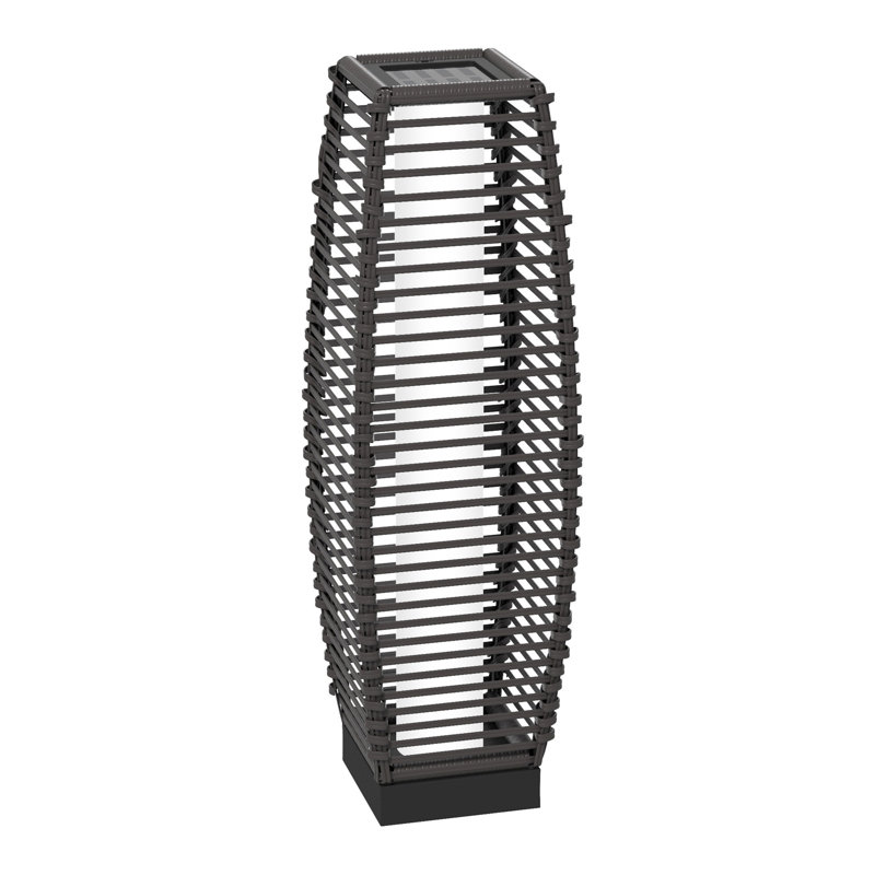 Lampe solaire sur pied Outsunny, Gris
