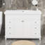 Meuble-lavabo 48 po avec lavabo en résine, 6 tiroirs et 2 tablettes à 2 niveaux