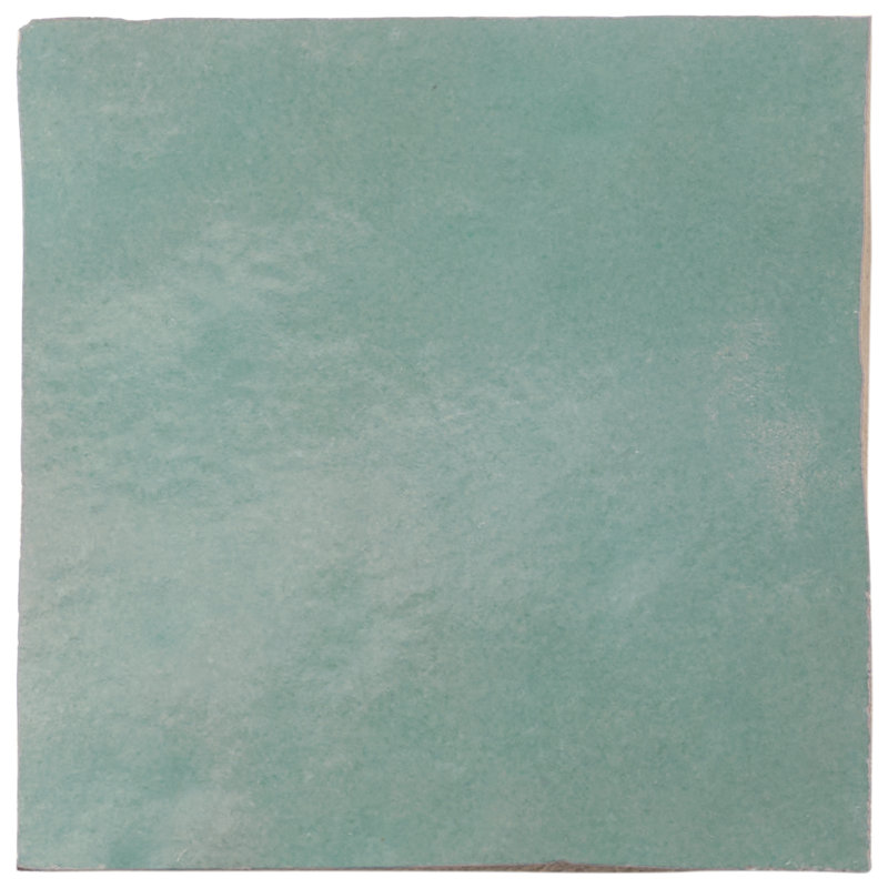 Virello 4x4 Glossy Ceramic Wall Tile, Mint Green