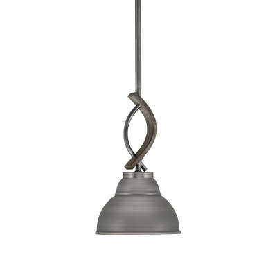 Mini-luminaire suspendu avec tige en métal Hallmann