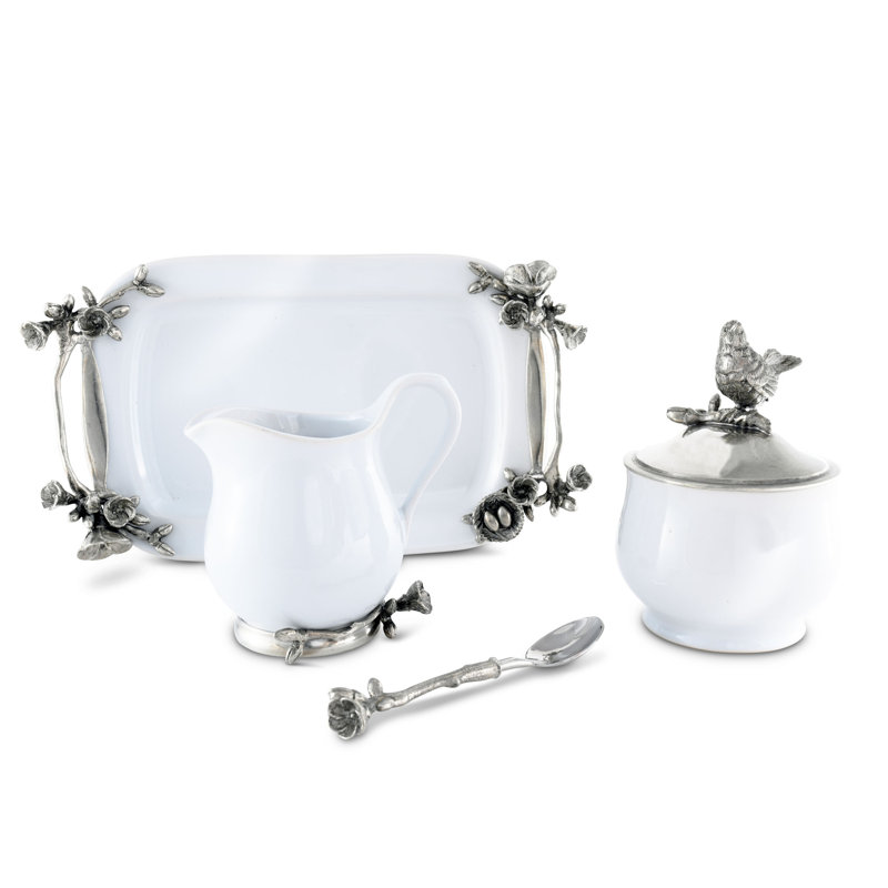 Song Bird Sugar And Creamer Set