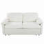Canapé-lit convertible en chenille DreamNest avec coussins épais et rangement latéral-123097390