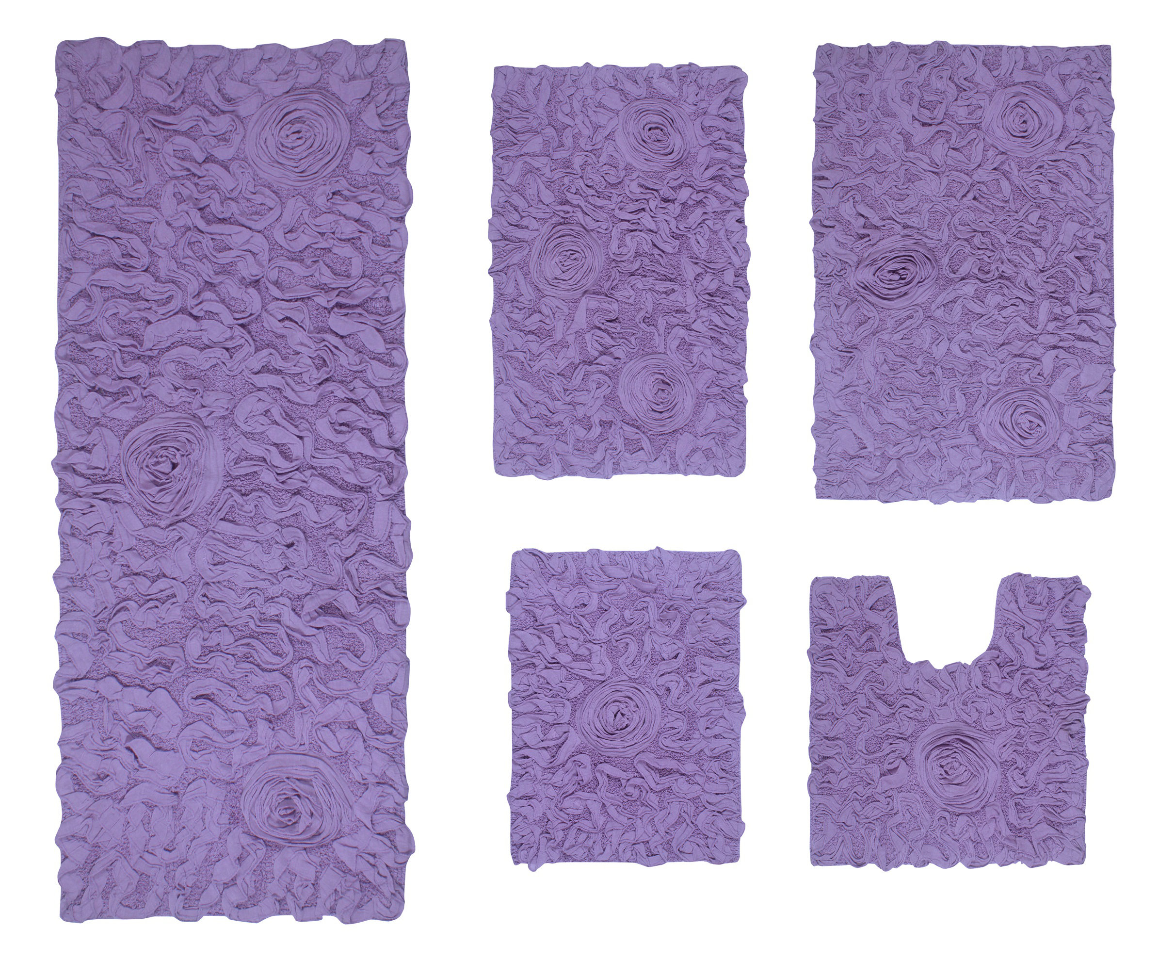  Home Weavers Bell Flower Collection 21x54 Runner 100% Cotton  Tufted Bath Rugs, Extra Soft and Absorbent Bath Rugs, Non-Slip Bath Mats, Machine  Washable, Bathroom Bath Mats for Floor, Linen : Home