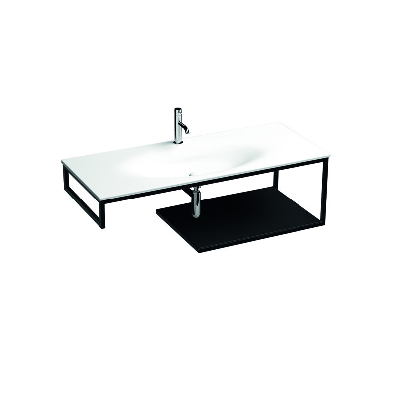 Louise 48'' W Single Vanity, Glossy White, Glossy White