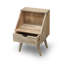 Rousseau 40cm W Solid Wood Bedside Table