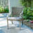 Patio Round Aluminum Dining Set With Umbrella Hole For 6 Person