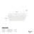 Bailey-II 60'' x 31'' Freestanding Soaking Bathtub