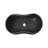 Dark Grey Natural Marble Vessel Sink, Organic Wavy Stone Basin, Matte Finish Vanity Bowl (23.6 Inch) | Gift Idea-123315317