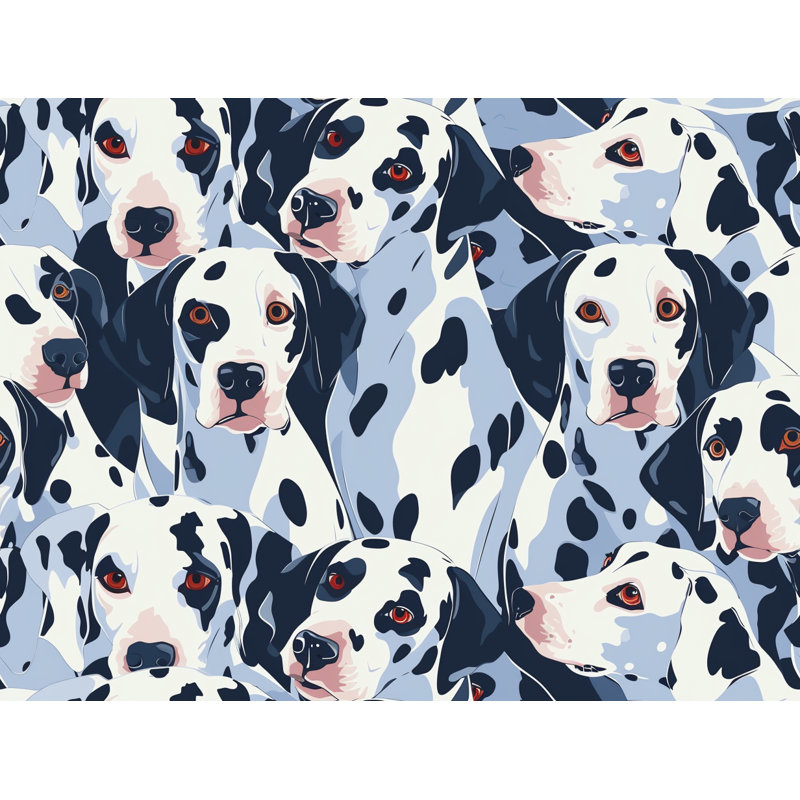 Rideaux de fenêtre dalmatien avec 2 panneaux, L 40 po x L 84 po