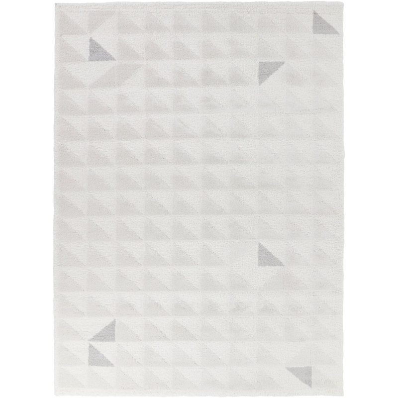 Coleford Cream Scandi Geometric Area Rug, Rectangle 5'3" x 7'