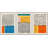 Abstract Vibrant Color Blocks " Mid-century Modern Multicolor Block Colorful Framed Abstract Geometric Canvas Print Wall Art " 3 - Pieces-75848667-75848671