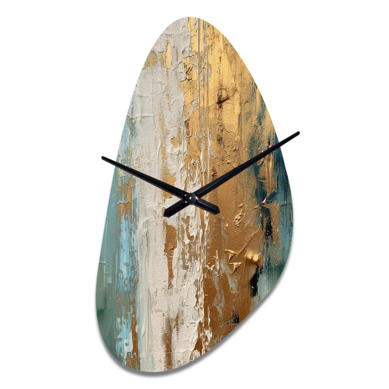 Horloge murale Gilded Daydreames VI - Minimalisme asymétrique, Moyenne