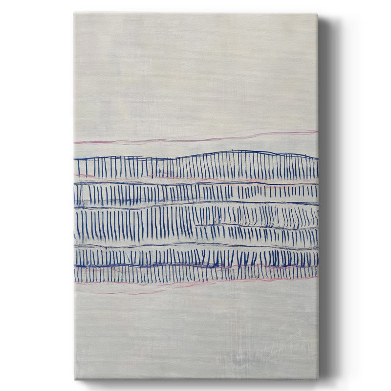 Abstrait, toile tendue avec châssis de CDL XXVII - Prêt à être accroché, H 48 po x l 32 po