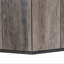 Table basse rustique en bois rétro, avec 2 tiroirs cachés, dessus en marbre texturé - parfait pour le salon et la réception