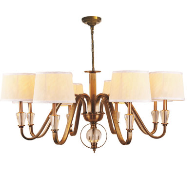 Lustre gris classique/traditionnel 8 lumières Oak Brook