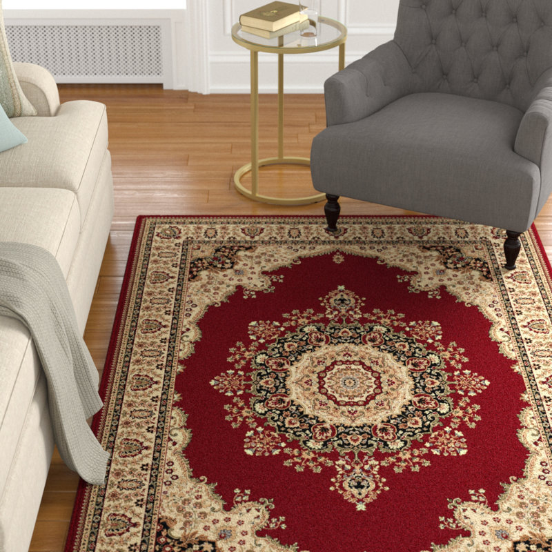 Tapis oriental rouge Clarence, Rectangle 10 pi 6 po x 14 pi 6 po